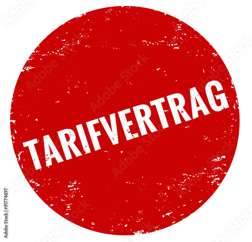 Tarifvertrag Stempel rot