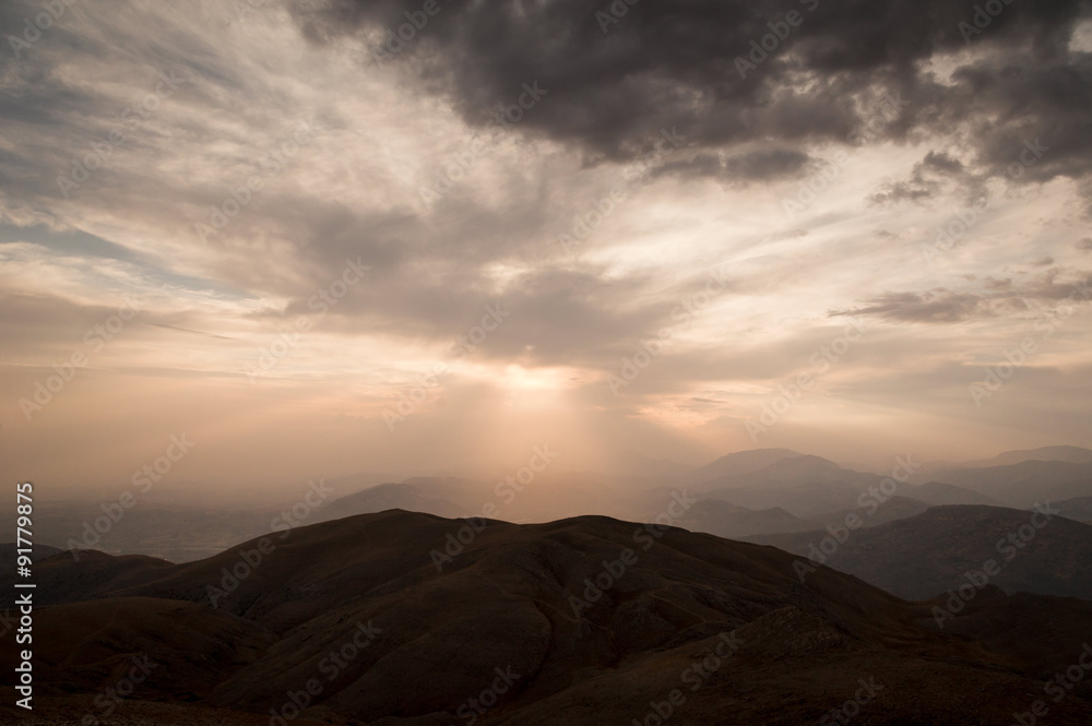 Mount Nemrut sunset.