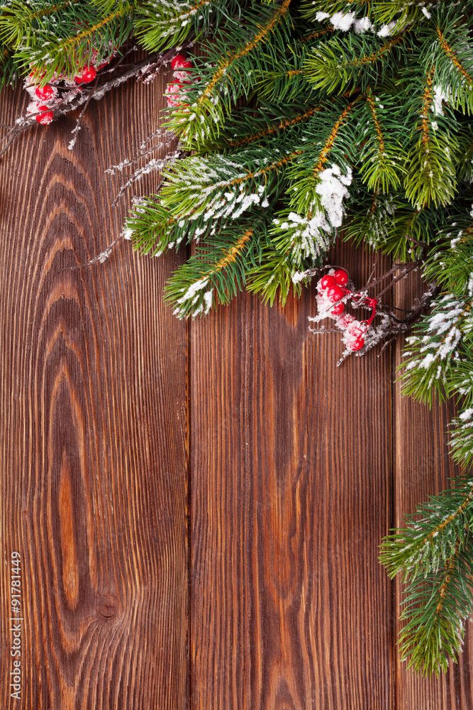 Christmas wooden background Christmas wooden background