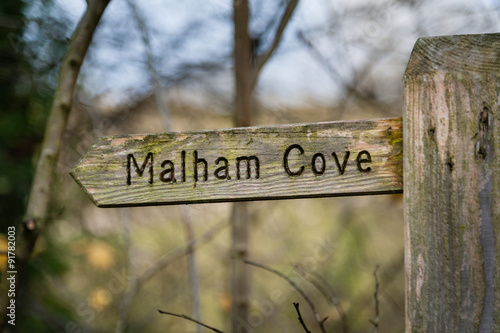 Sign to Malham Cove © cornfield