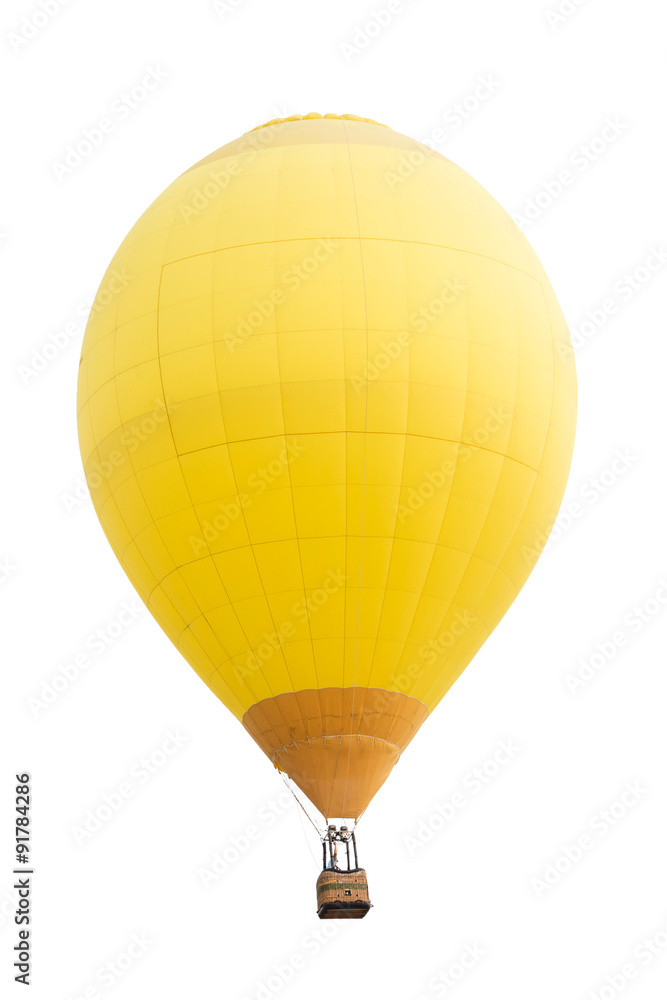 Naklejka premium Hot air balloon isolated on white background