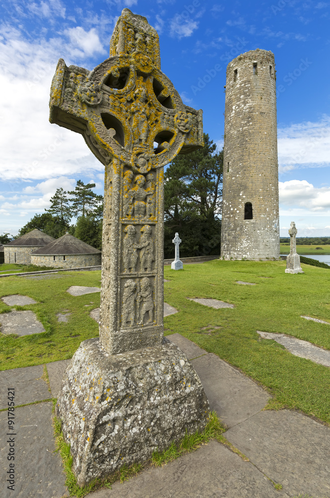 Fototapeta premium The monastery of Clonmacnoise, Ireland.