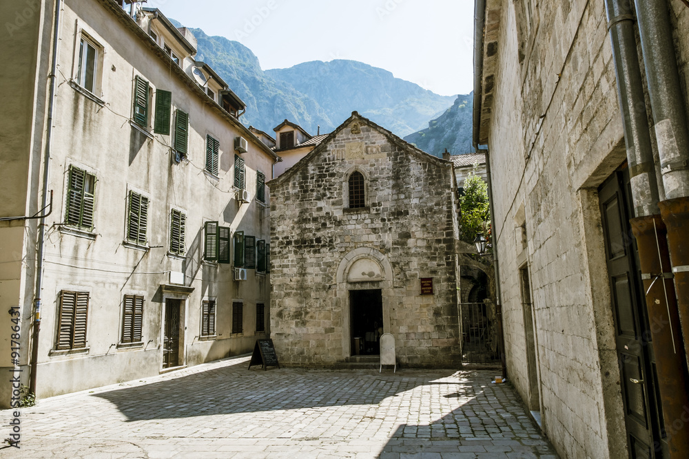 St. Michael's Church in the old town of Kotor ,Montenegro