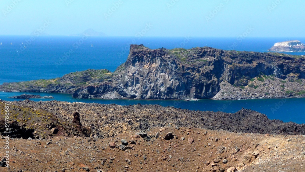 View of Palea Kameni from Nea Kameni View of Palea Kameni from Nea Kameni