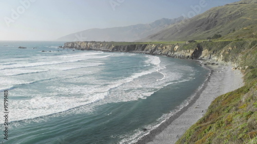 Time lapse of waves breaking on Sand Dollar Beach in Big Sur, California.