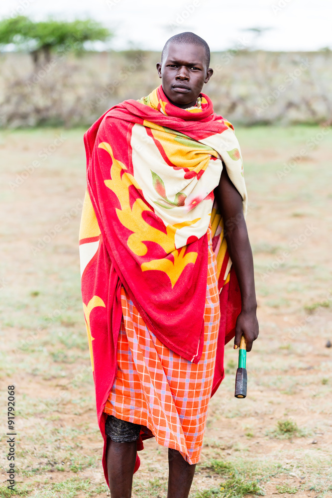 Portrait of Massai man