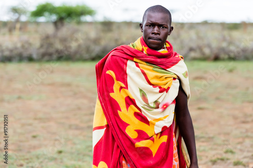 Portrait of Massai man