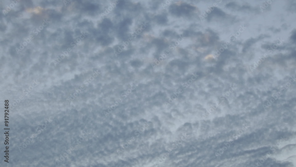 Time lapse of slow moving altocumulus clouds over Ventura, California.