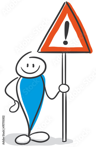 Stick Figure Series Blue