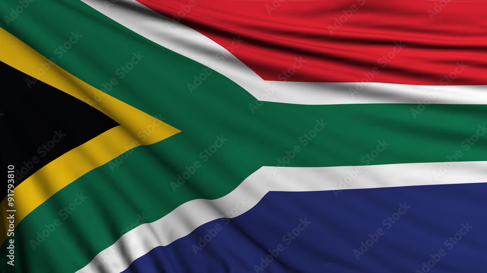 Naklejka premium South African Flag, S.Africa Background