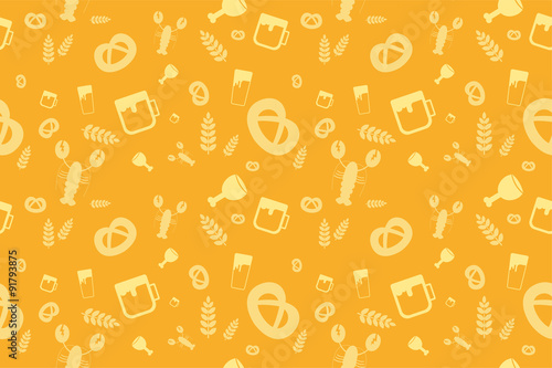 Holiday Oktoberfest Seamless Pattern