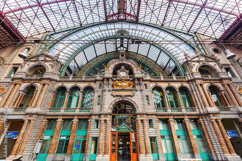 historischer Bahnhof von Antwerpen, Belgien