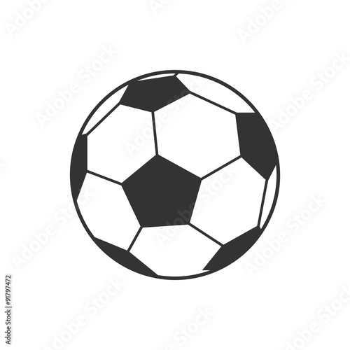 Vector icon of soccer, football ball