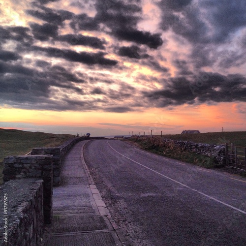 Sunset on the road - Ireland © laboo