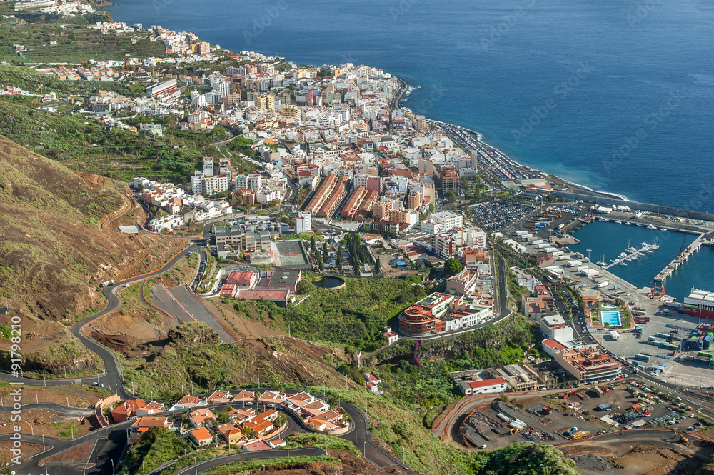 Santa Cruz on La Palma, Canary Islands,Spain