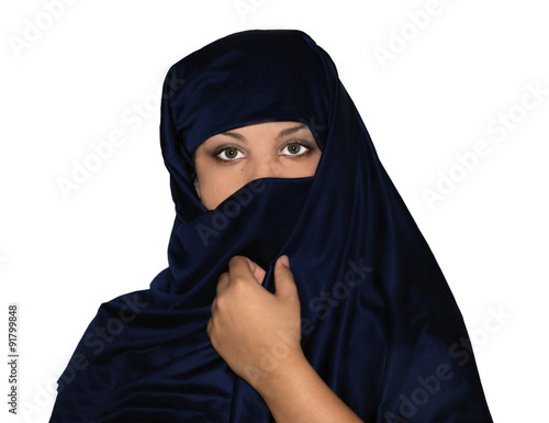 Multicultural, Multiracial Veiled Woman
