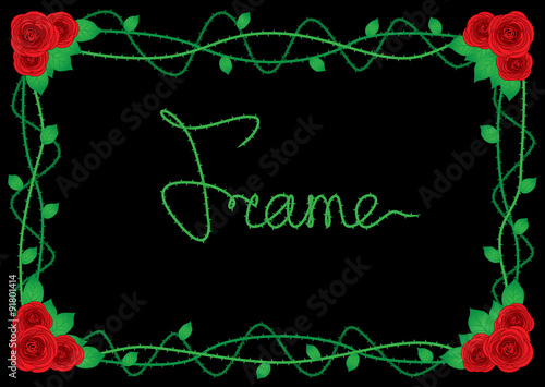 Rose border frame