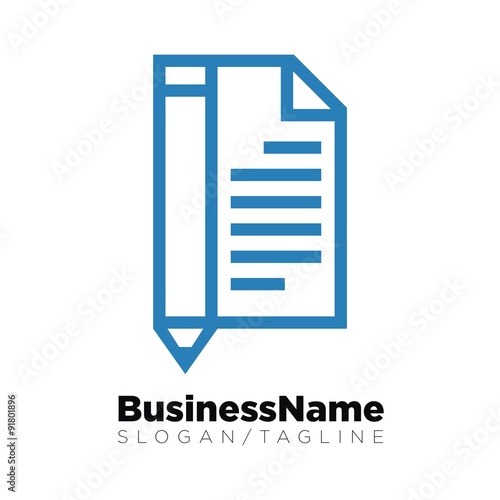 Paper vector logo icon