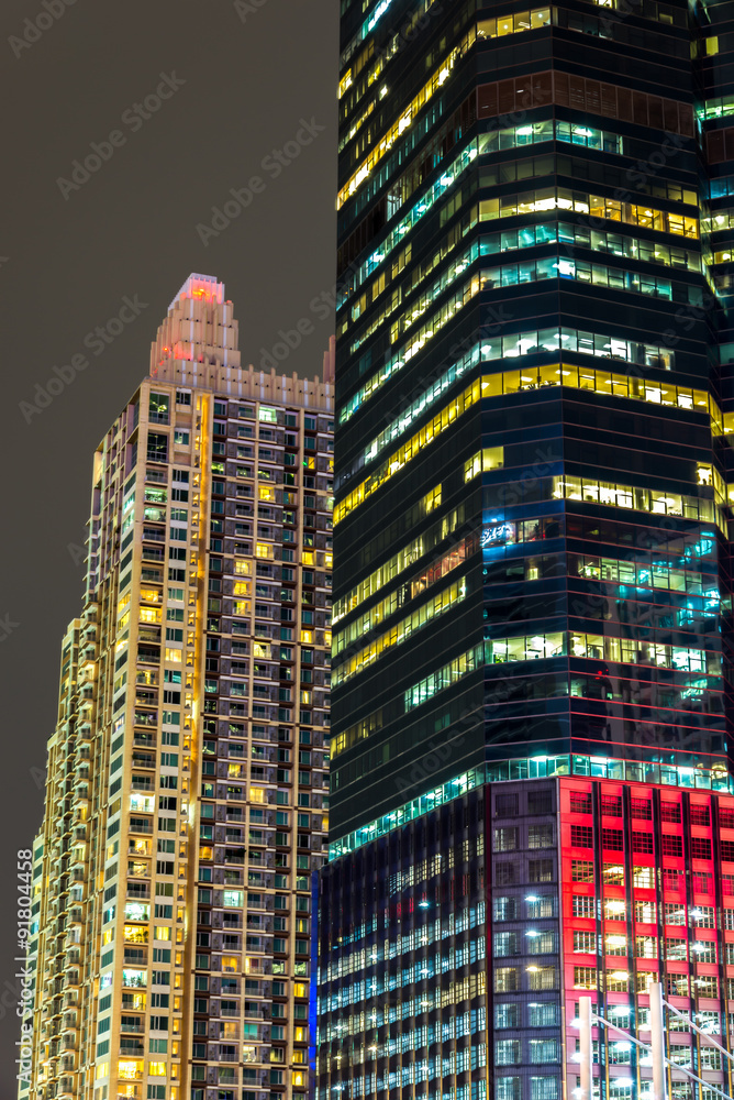 Skyscraper Skyline at Night