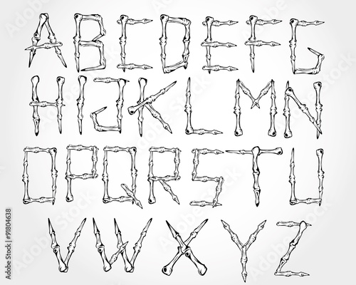 alphabetical bones