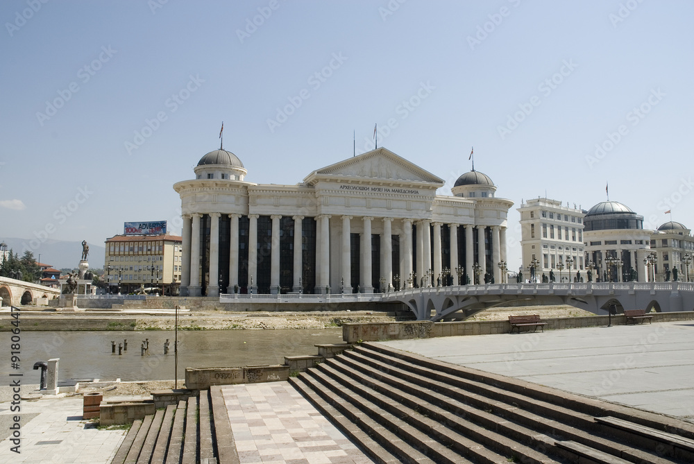 Fototapeta premium Fluss Skopje