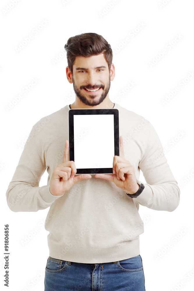 Businessman with digital tablet Businessman with digital tablet