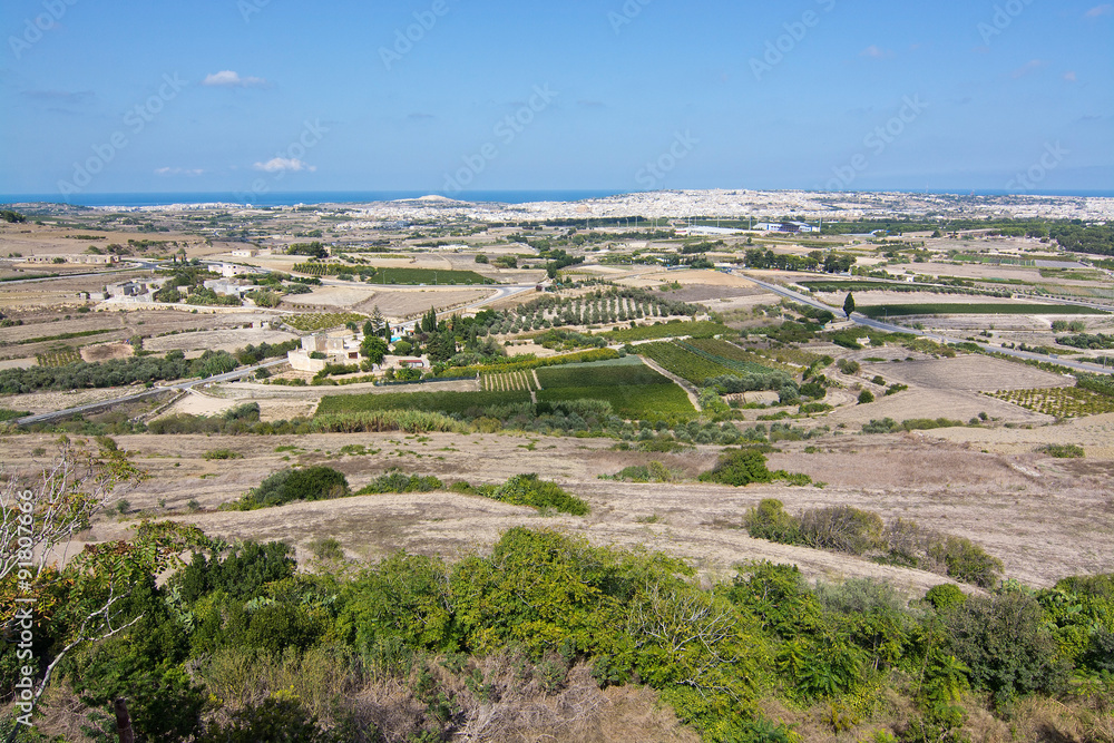 Maltese landscape scenery