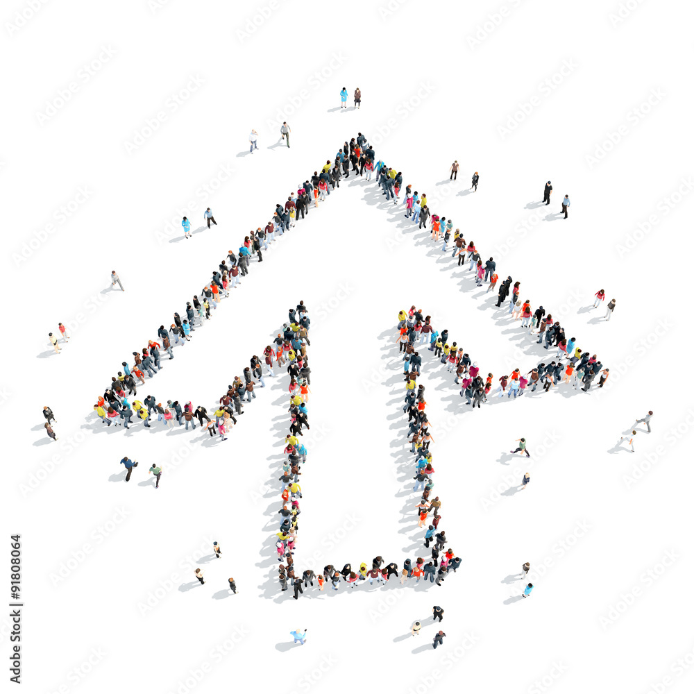people shape arrow cartoon people shape arrow cartoon