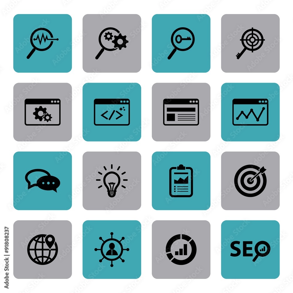 SEO and Development icons. Internet icon. Search engine tools. V SEO and Development icons. Internet icon. Search engine tools. V