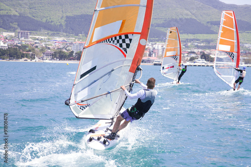  race on windsurfing