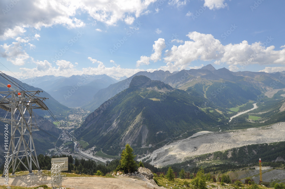 Mont Blanc in Aosta Valley