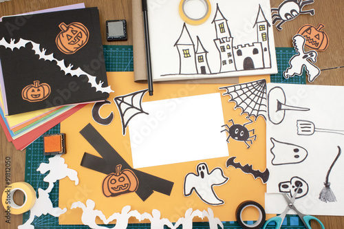 hallowwen scrapbook horizontal