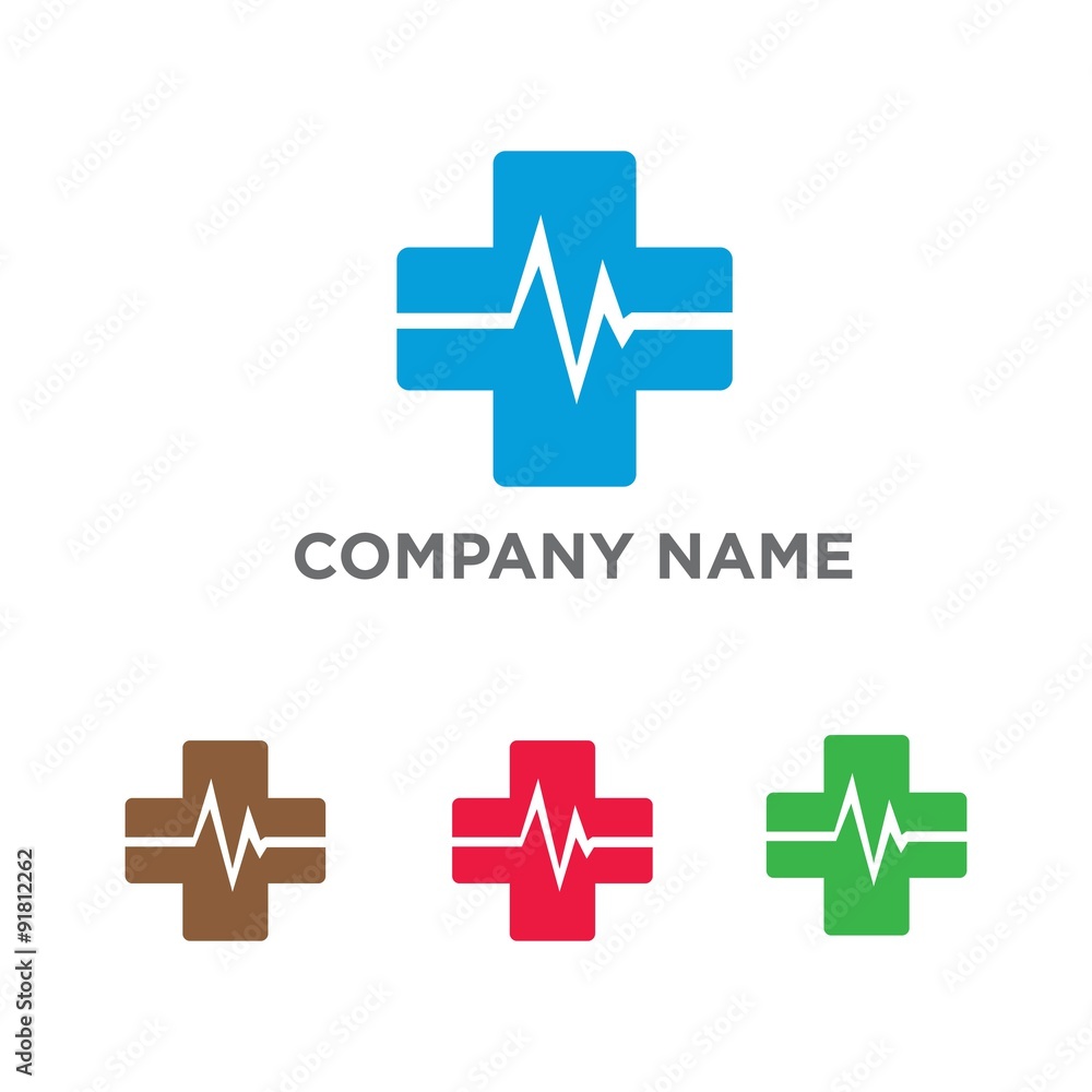 Obraz premium Medical Medicine Medic Hospital logo icon vector