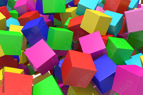colored cubes