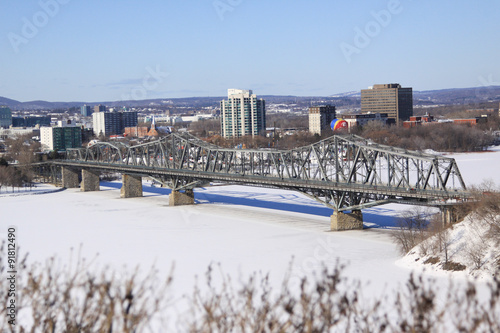 Bridge over Ottawa River Ontario Canada
