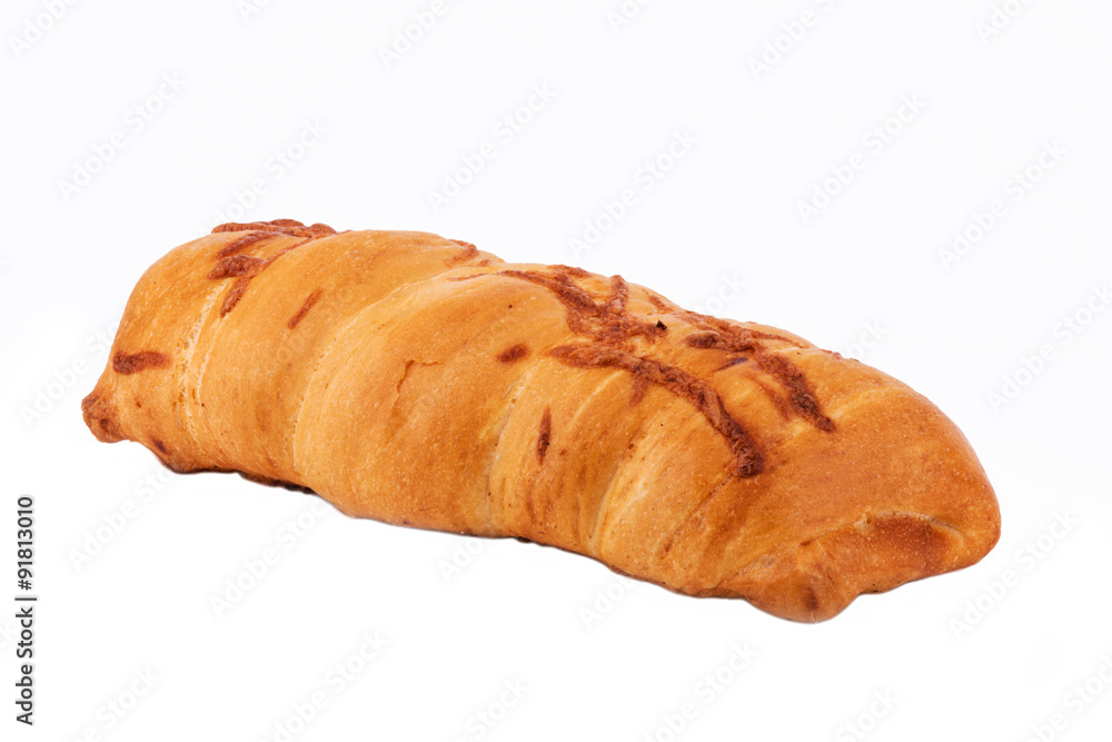 Puff pastry isolate on white Puff pastry isolate on white