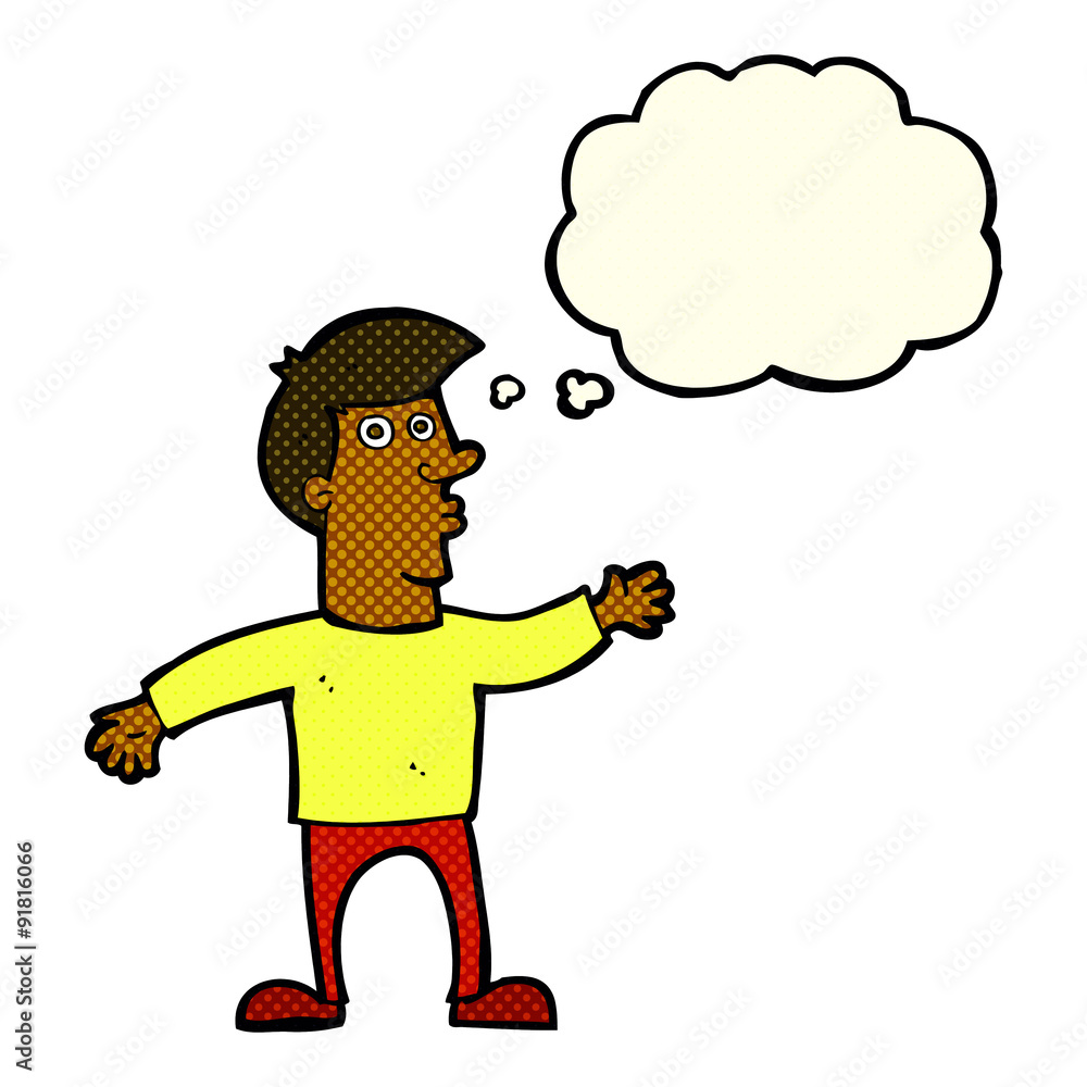 cartoon worried man with thought bubble cartoon worried man with thought bubble