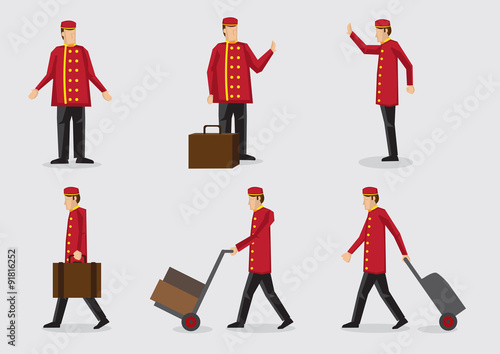 Hotel Doorman Character Illustration