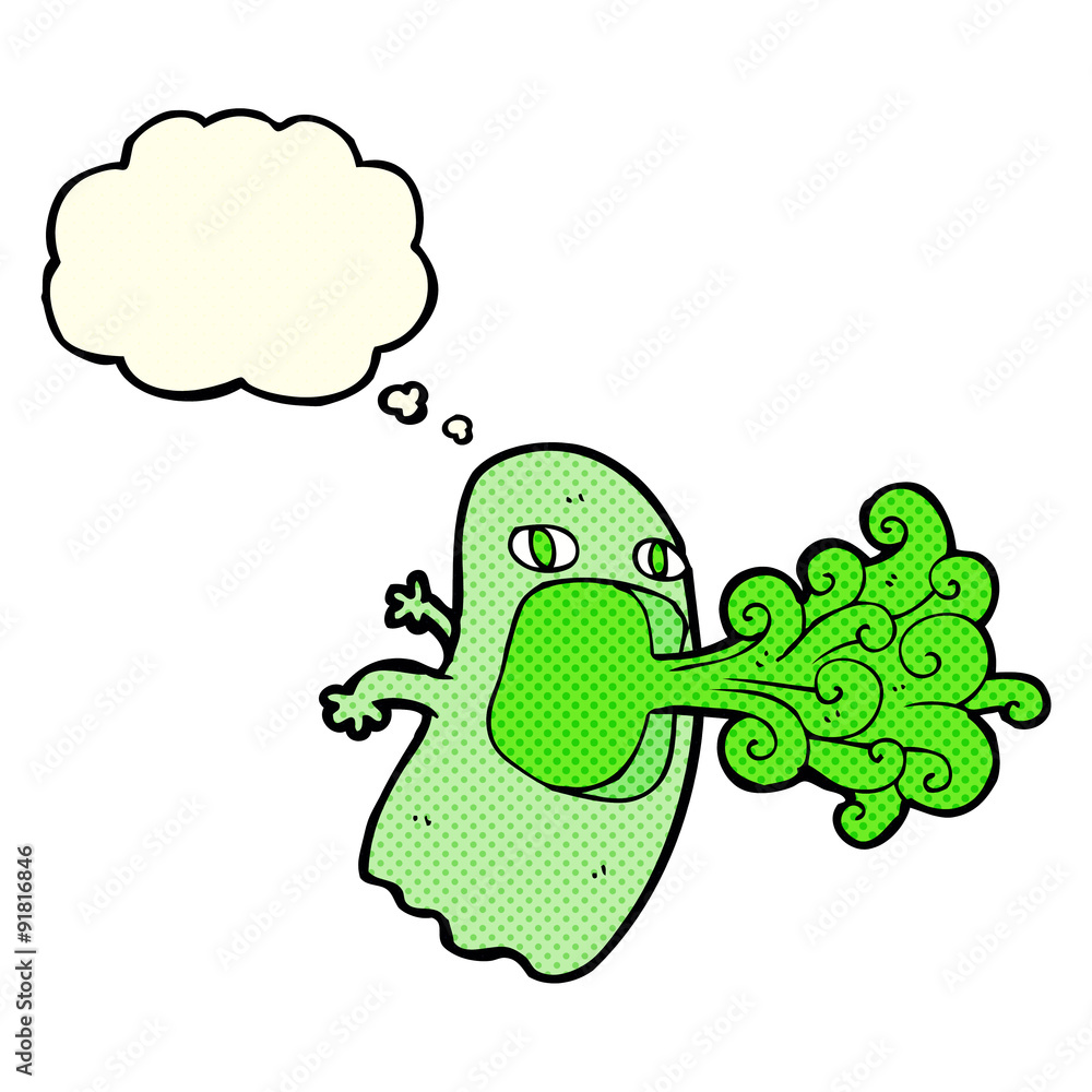 funny cartoon ghost with thought bubble funny cartoon ghost with thought bubble