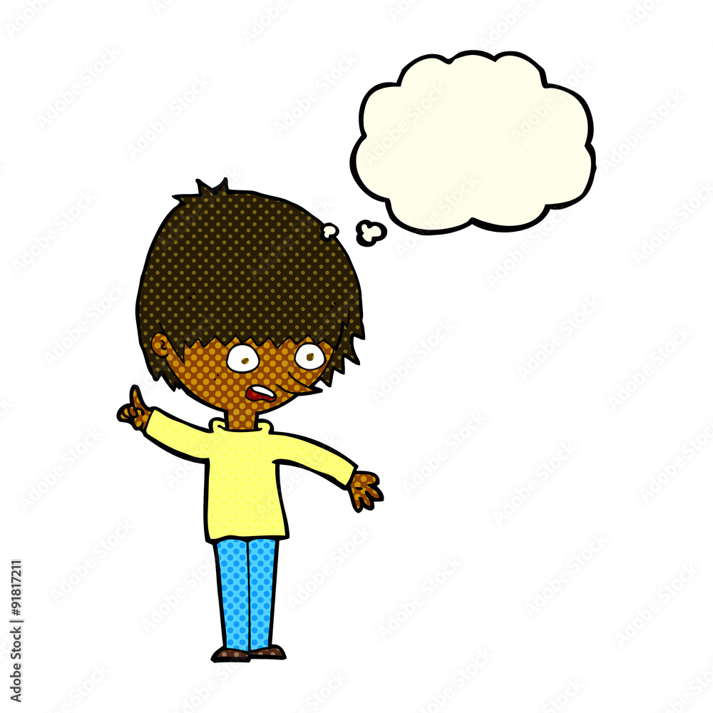 cartoon boy with question with thought bubble cartoon boy with question with thought bubble