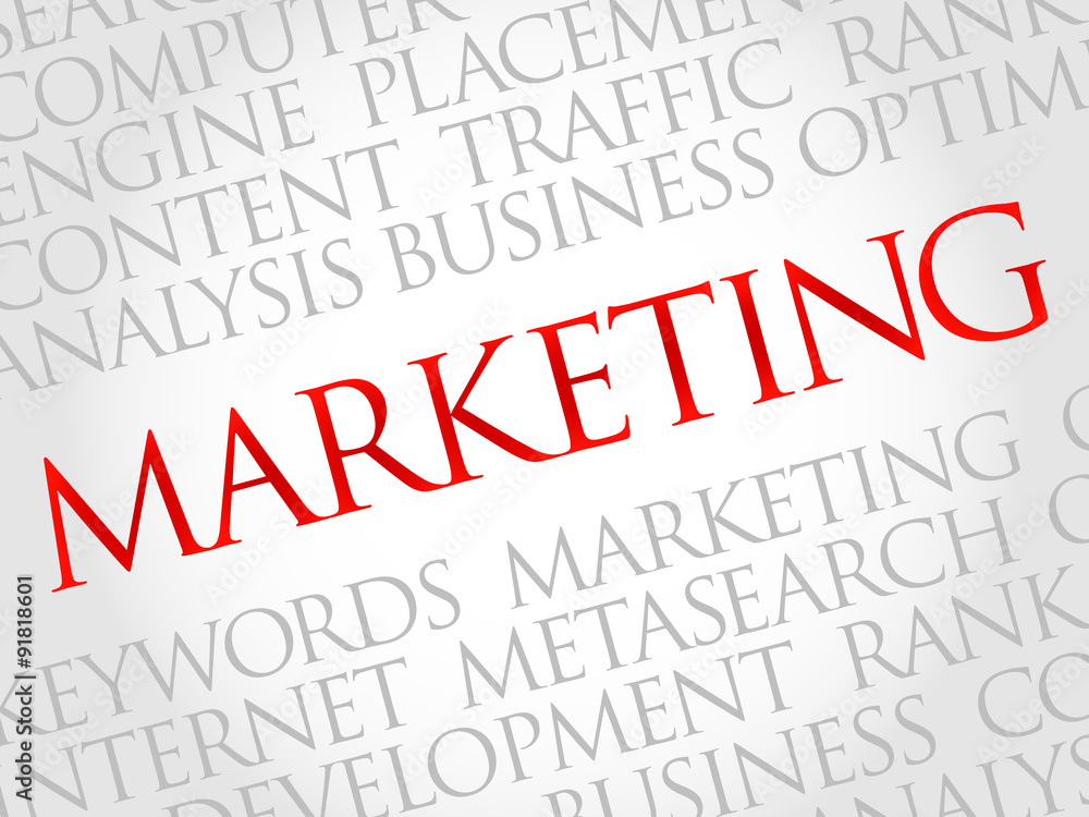 MARKETING word cloud, business concept MARKETING word cloud, business concept