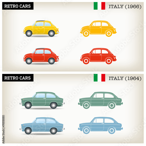 Tableau sur toile Automobili italiane vintage