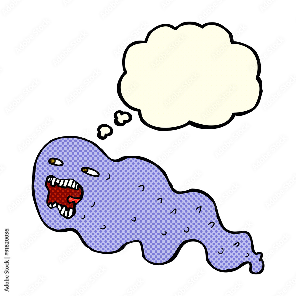 cartoon ghost with thought bubble cartoon ghost with thought bubble