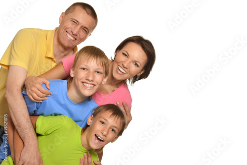 Happy family of four © aletia2011