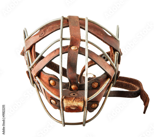 muzzle for dogs isolated on a white background