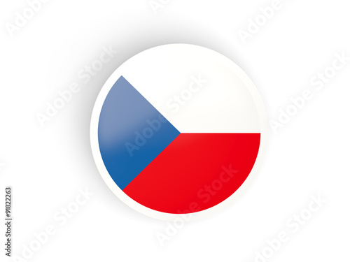 Round sticker with flag of czech republic Free Download Round sticker with flag of czech republic - GFXLoad