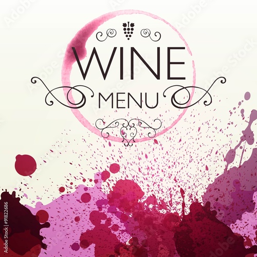 Vector Illustration of Wine Design Background