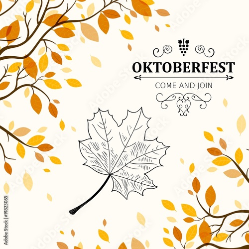 Vector Illustration of an Oktoberfest Background