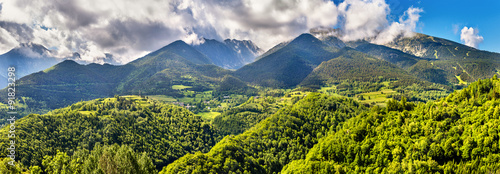 Tableau sur toile View of the Catalan Pyrenees, a natural park in France
