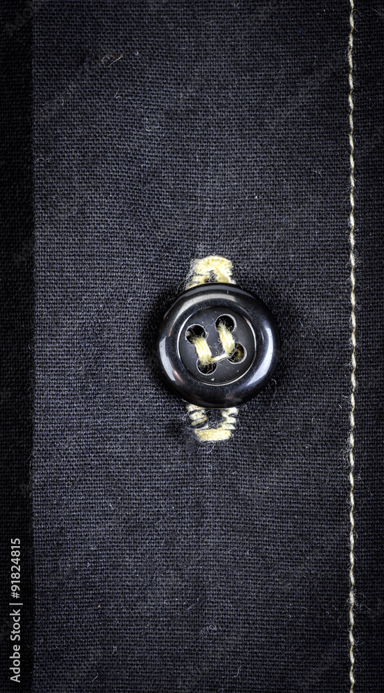 The fabric background with button clous-up The fabric background with button clous-up